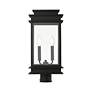 3_Princeton 2 Light Black Outdoor Large Post Top Lantern more views