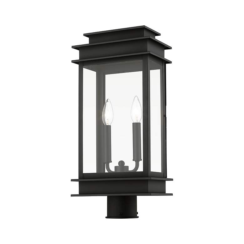 Image 4 Princeton 2 Light Black Outdoor Large Post Top Lantern more views