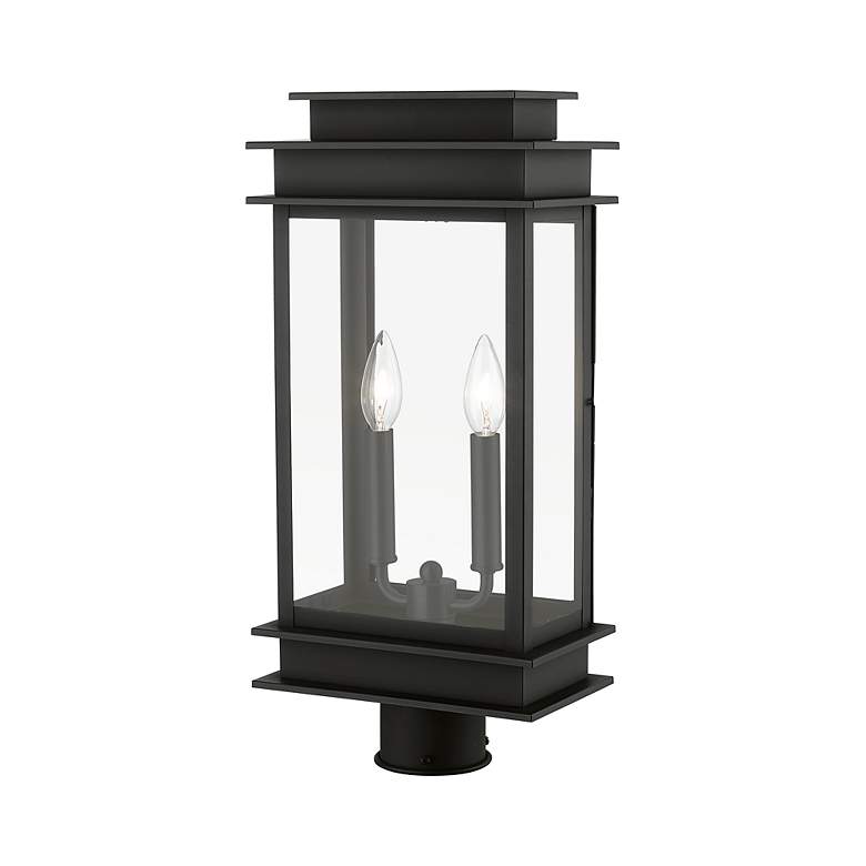 Image 5 Princeton 2 Light Black Outdoor Large Post Top Lantern more views