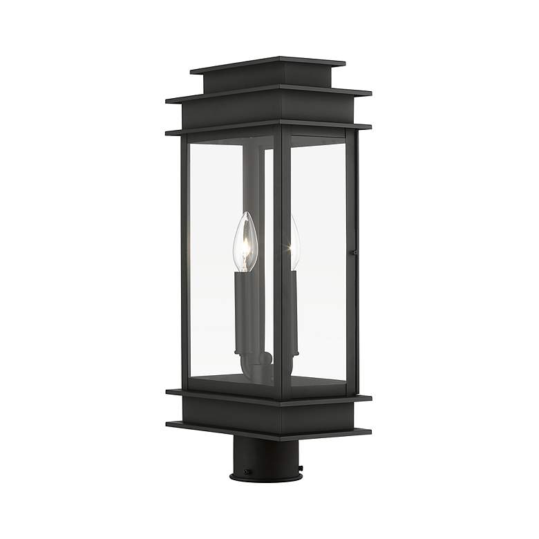 Image 6 Princeton 2 Light Black Outdoor Large Post Top Lantern more views