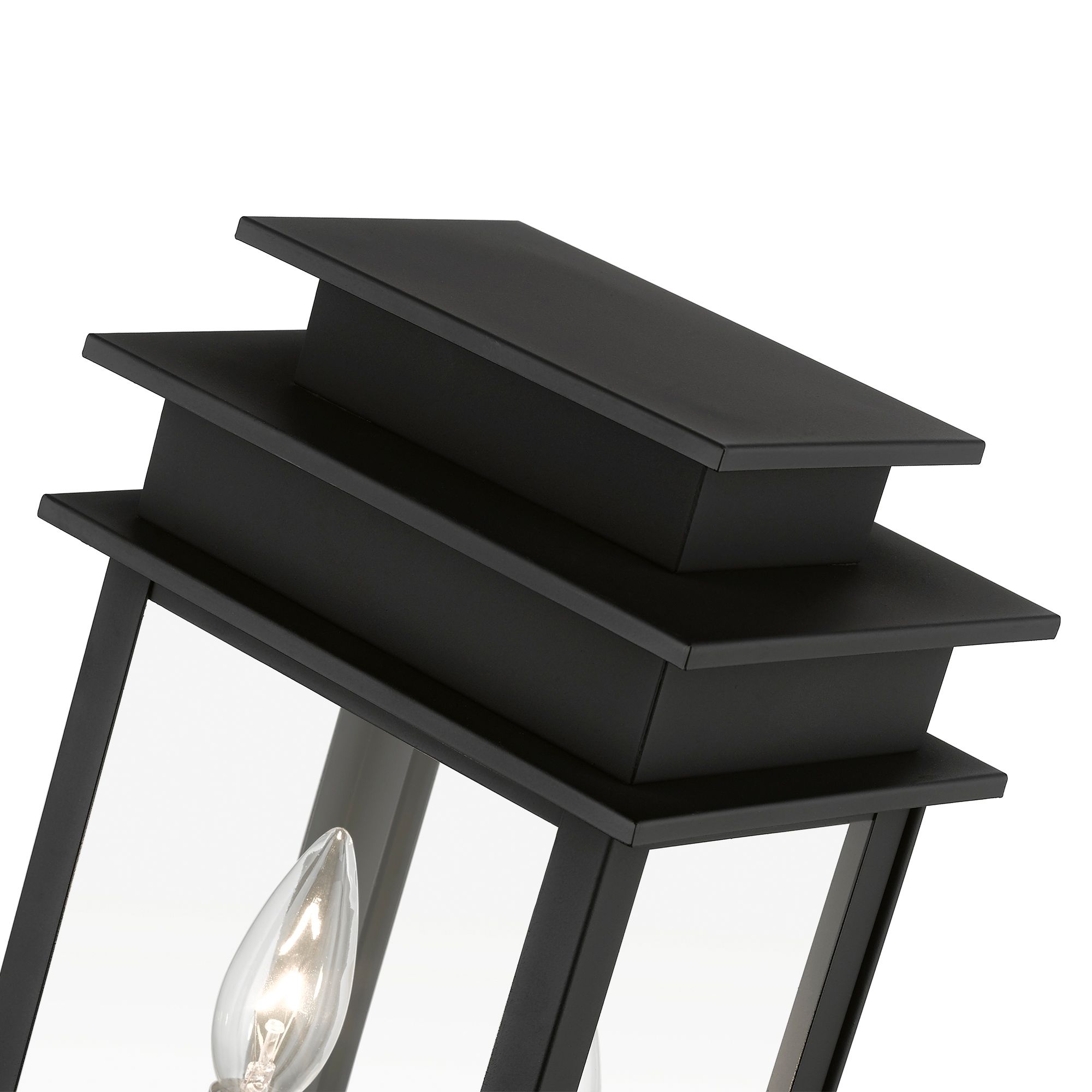 Princeton 2 Light Black Outdoor Medium Post Top Lantern