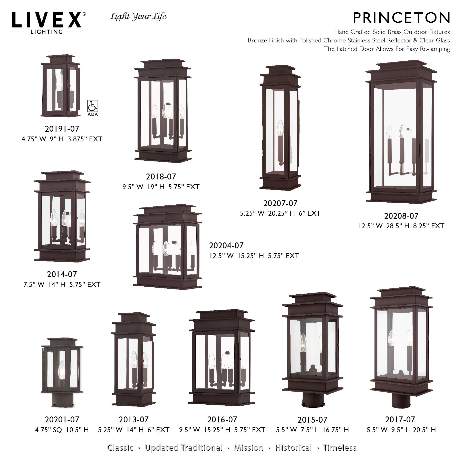 Princeton 20 1/2" High Bronze Outdoor Post Light
