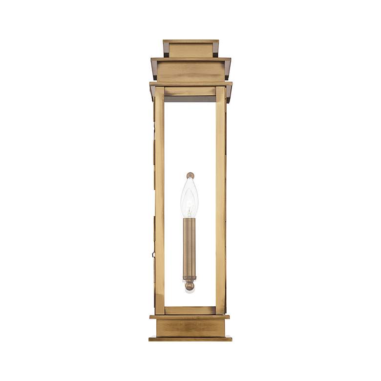 Image 4 Princeton 20 1/4" High Antique Brass Outdoor Wall Light more views