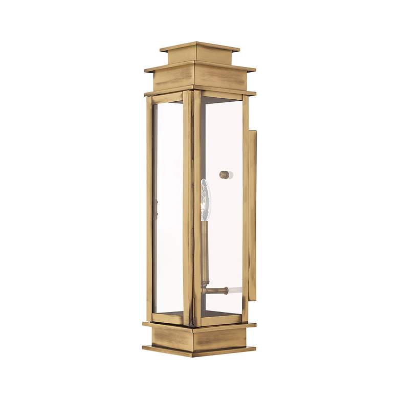 Image 5 Princeton 20 1/4" High Antique Brass Outdoor Wall Light more views