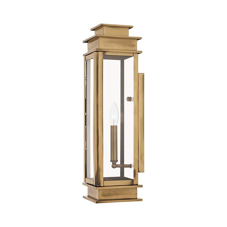 Image 6 Princeton 20 1/4" High Antique Brass Outdoor Wall Light more views