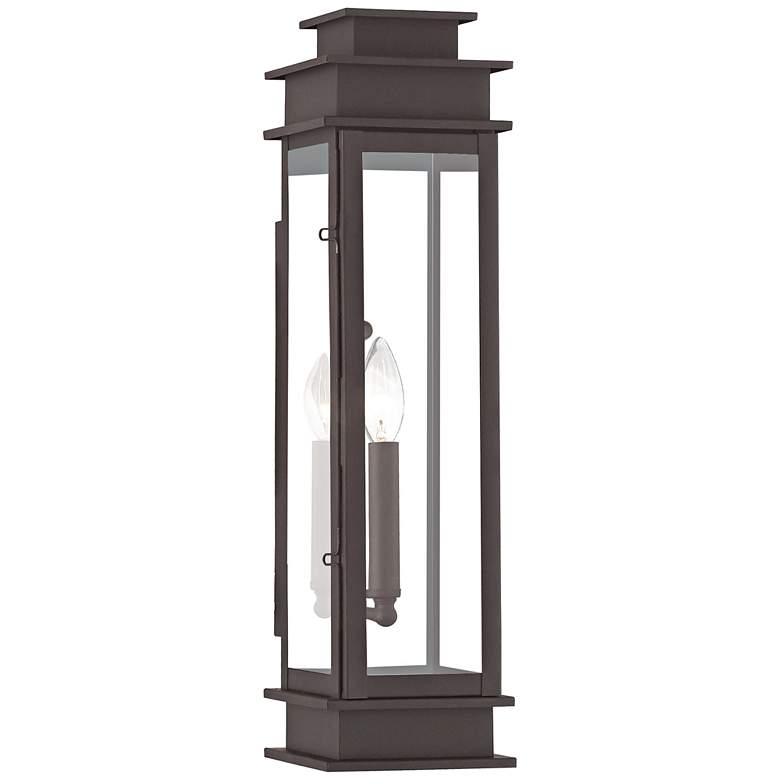 Image 1 Princeton 20 1/4 inch High Bronze Outdoor Wall Light