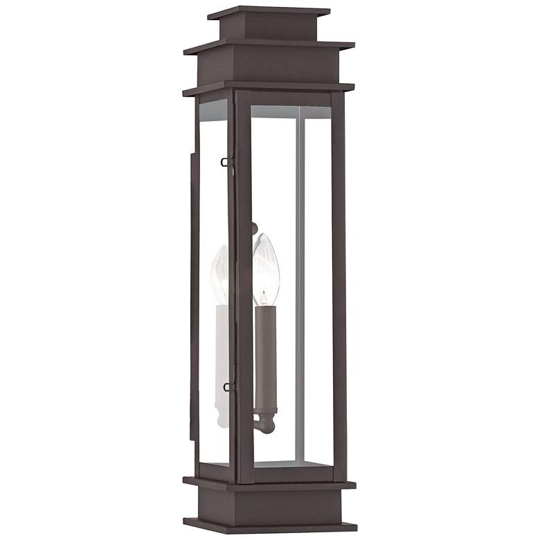 Image 1 Princeton 20 1/4" High Bronze Outdoor Wall Light