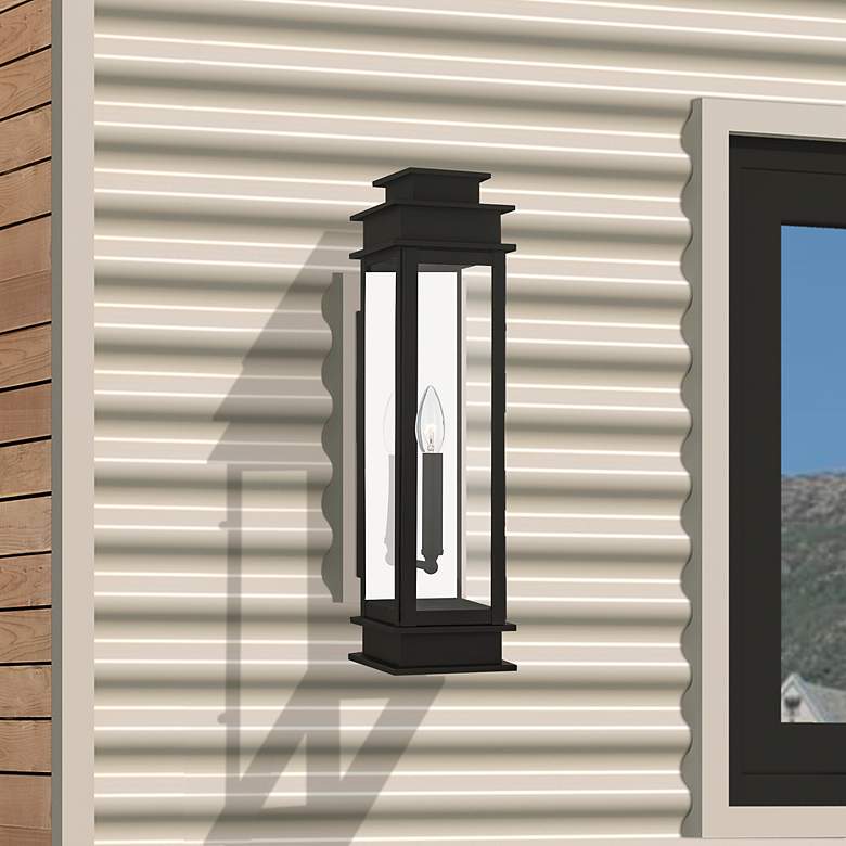 Image 1 Princeton 20 1/4" High Bronze Outdoor Wall Light