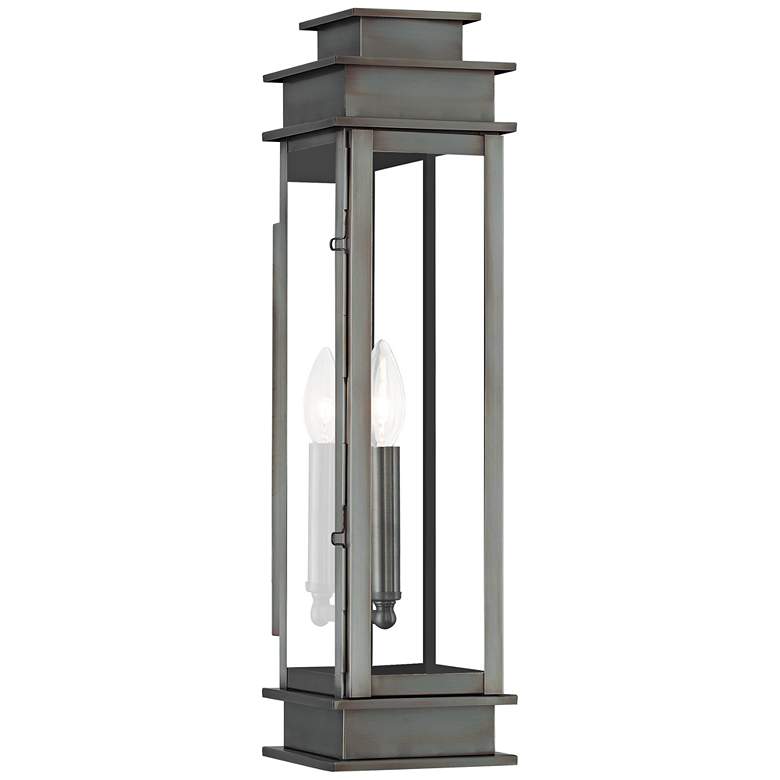 Image 1 Princeton 20 1/4" High Vintage Pewter Outdoor Wall Light