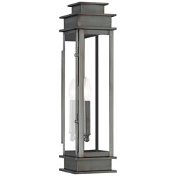 Princeton 20 1/4&quot; High Vintage Pewter Outdoor Wall Light
