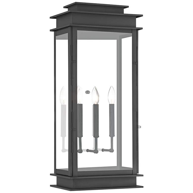Image 2 Princeton 28 1/2" High Black Outdoor Wall Light