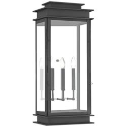 Princeton 28 1/2&quot; High Black Outdoor Wall Light