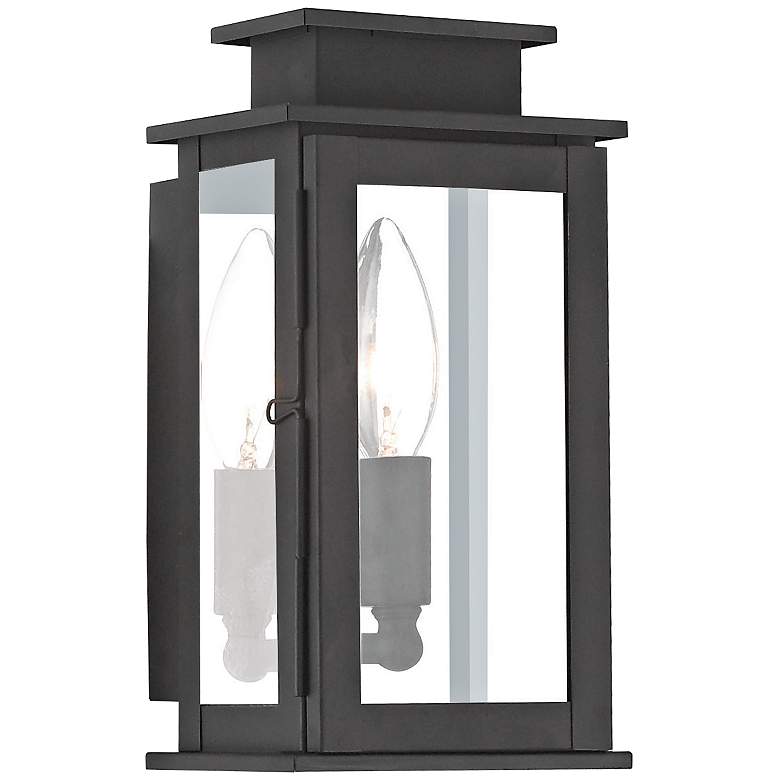 Image 1 Princeton 9 inch High Black Outdoor Wall Light