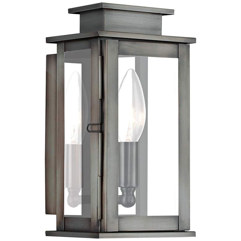 Image 2 Princeton 9" High Vintage Pewter Outdoor Wall Light