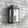 Princeton 9" High Vintage Pewter Outdoor Wall Light