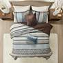 Thumbnail3 of Princeton Blue Jacquard King/Cal King 5-Piece Coverlet Set more views