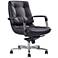 Princeton Low Back Black Faux Leather Office Chair