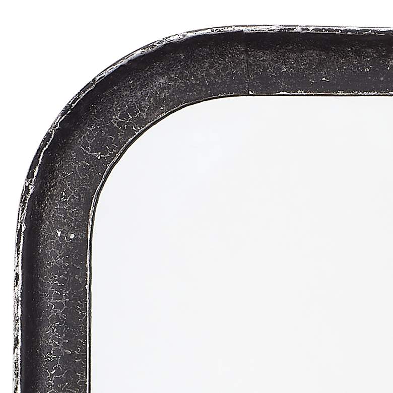 Image 2 Principle Distressed Black Metal 24" x 36" Wall Mirror more views