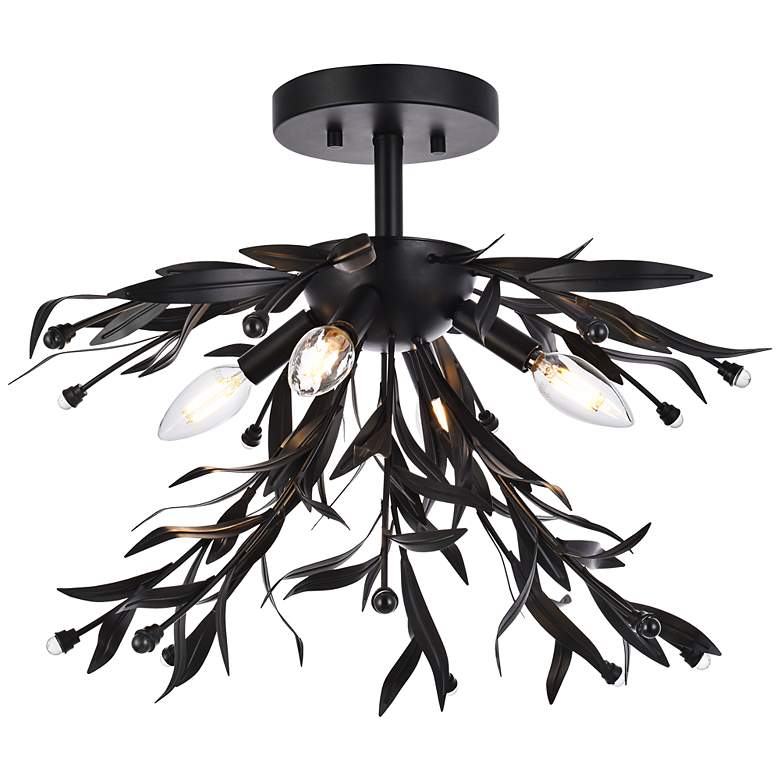 Image 2 Priscilla 18.5" Flush Mount In Black