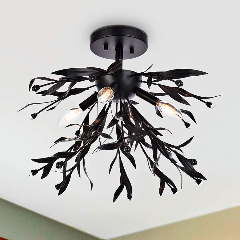 Image 1 Priscilla 18.5" Flush Mount In Black