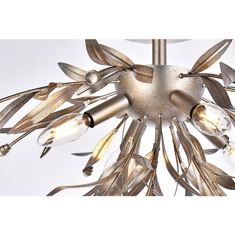Image 5 Priscilla 18.5" Flush Mount In Silver Leaf more views