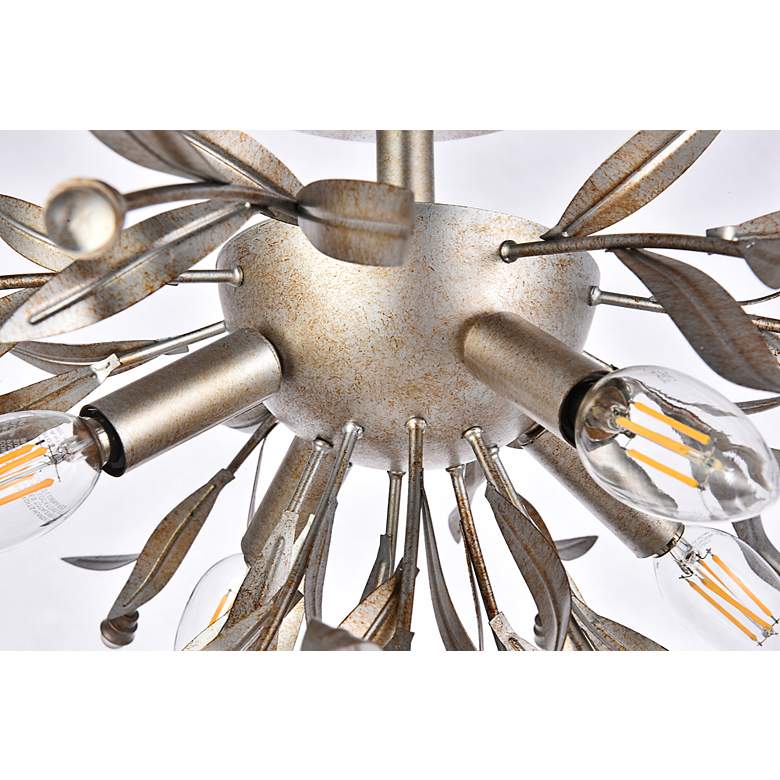 Image 6 Priscilla 18.5" Flush Mount In Silver Leaf more views
