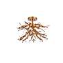 4_Priscilla 18 1/2"W Gold Leaf 4-Light Ceiling Light more views