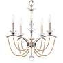 5_Priscilla 22"H x 18"W 5-Light Crystal Chandelier in Antique Silve more views