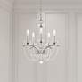 Thumbnail1 of Priscilla 22"H x 18"W 5-Light Crystal Chandelier in Antique Silve