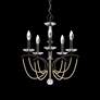 Thumbnail3 of Priscilla 22"H x 18"W 5-Light Crystal Chandelier in Black more views