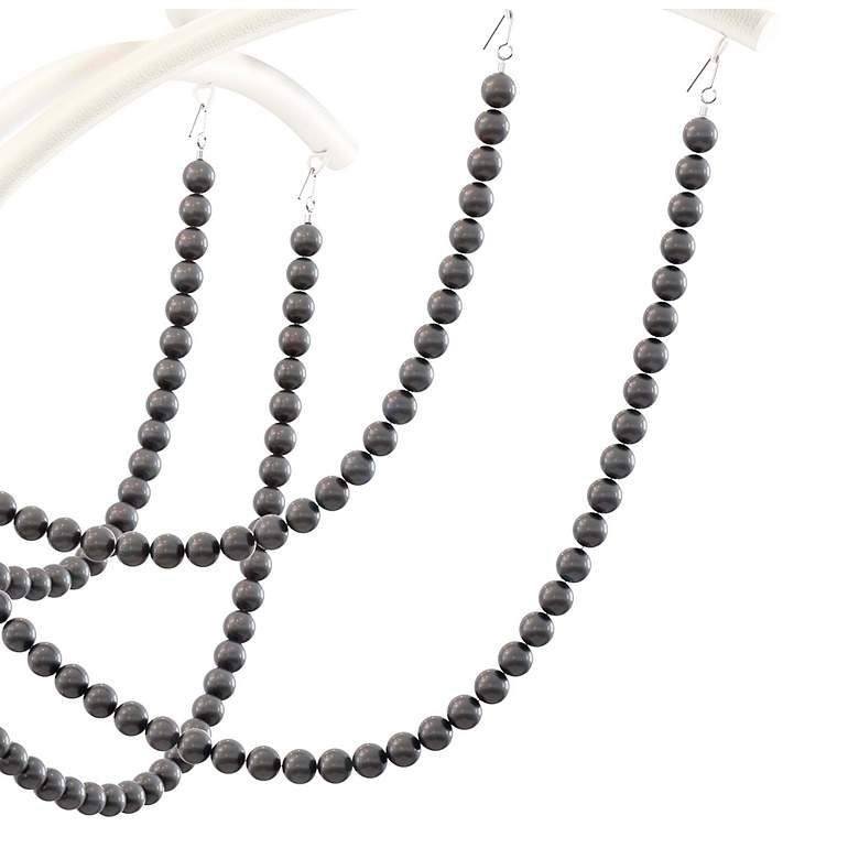 Image 4 Priscilla 22"H x 18"W 5-Light Crystal Chandelier in Black more views