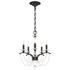 Priscilla 22"H x 18"W 5-Light Crystal Chandelier in Black