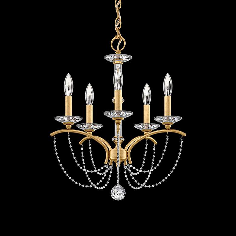 Image 3 Priscilla 22"H x 18"W 5-Light Crystal Chandelier in Heirloom Gold more views