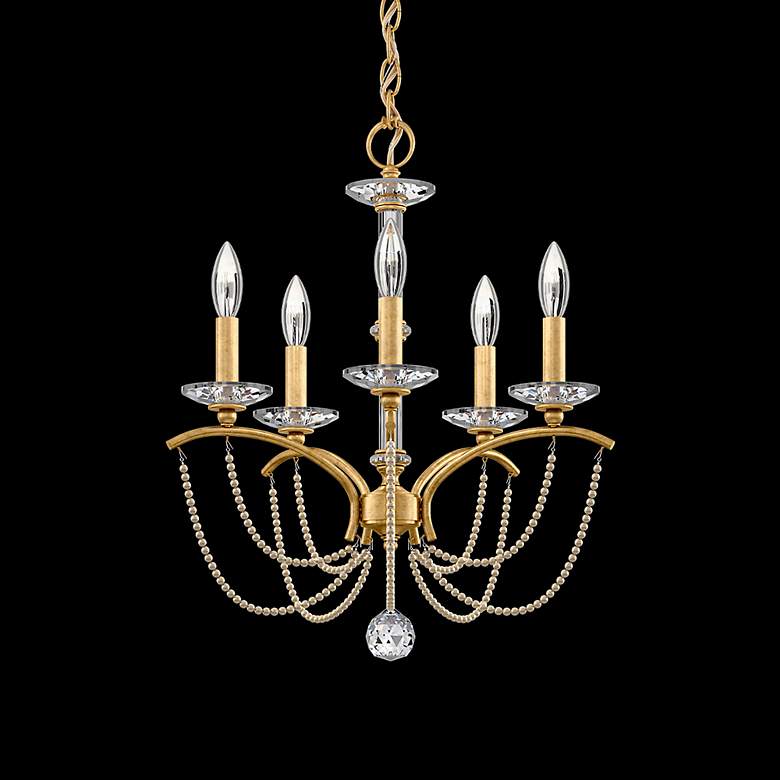 Image 3 Priscilla 22"H x 18"W 5-Light Crystal Chandelier in Heirloom Gold more views