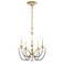 Priscilla 22"H x 18"W 5-Light Crystal Chandelier in Heirloom Silv