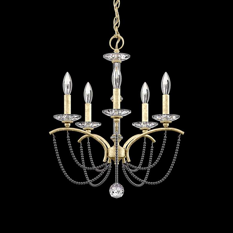 Image 3 Priscilla 22"H x 18"W 5-Light Crystal Chandelier in Heirloom Silv more views