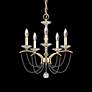 3_Priscilla 22"H x 18"W 5-Light Crystal Chandelier in Heirloom Silv more views