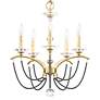 5_Priscilla 22"H x 18"W 5-Light Crystal Chandelier in Heirloom Silv more views