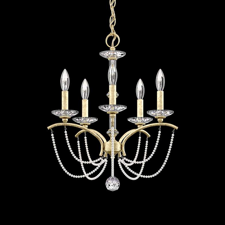 Image 3 Priscilla 22"H x 18"W 5-Light Crystal Chandelier in Heirloom Silv more views