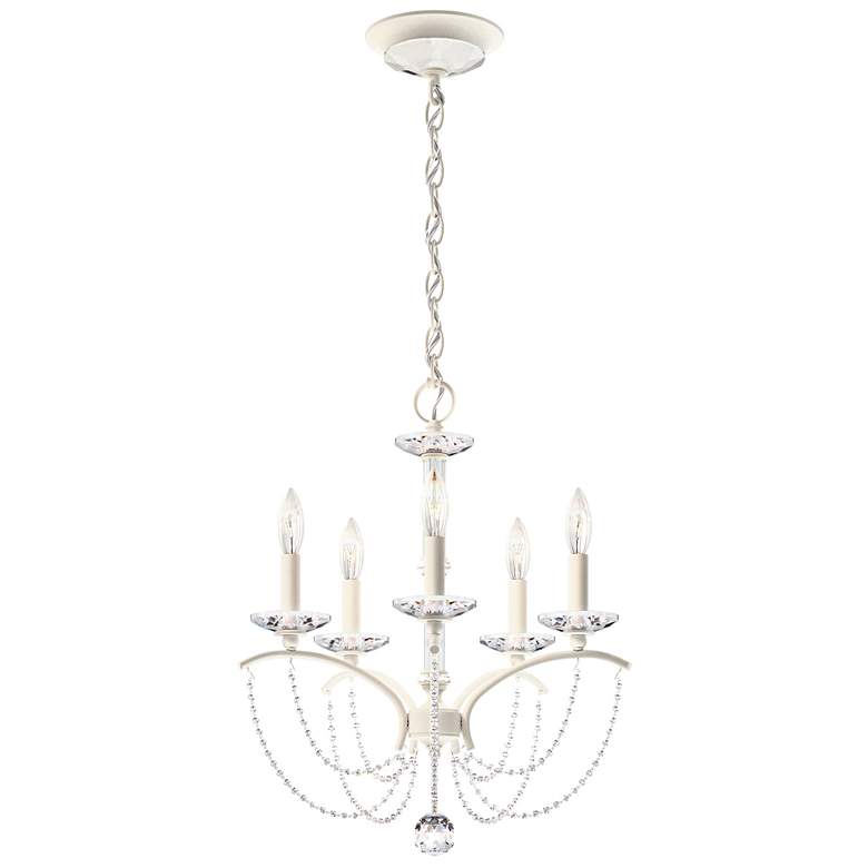 Image 1 Priscilla 22"H x 18"W 5-Light Crystal Chandelier in White