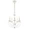 Priscilla 22"H x 18"W 5-Light Crystal Chandelier in White