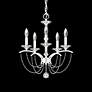 3_Priscilla 22"H x 18"W 5-Light Crystal Chandelier in White more views