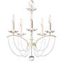 4_Priscilla 22"H x 18"W 5-Light Crystal Chandelier in White more views