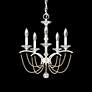 Thumbnail3 of Priscilla 22"H x 18"W 5-Light Crystal Chandelier in White more views