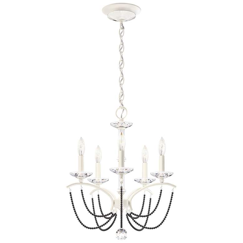 Image 1 Priscilla 22"H x 18"W 5-Light Crystal Chandelier in White