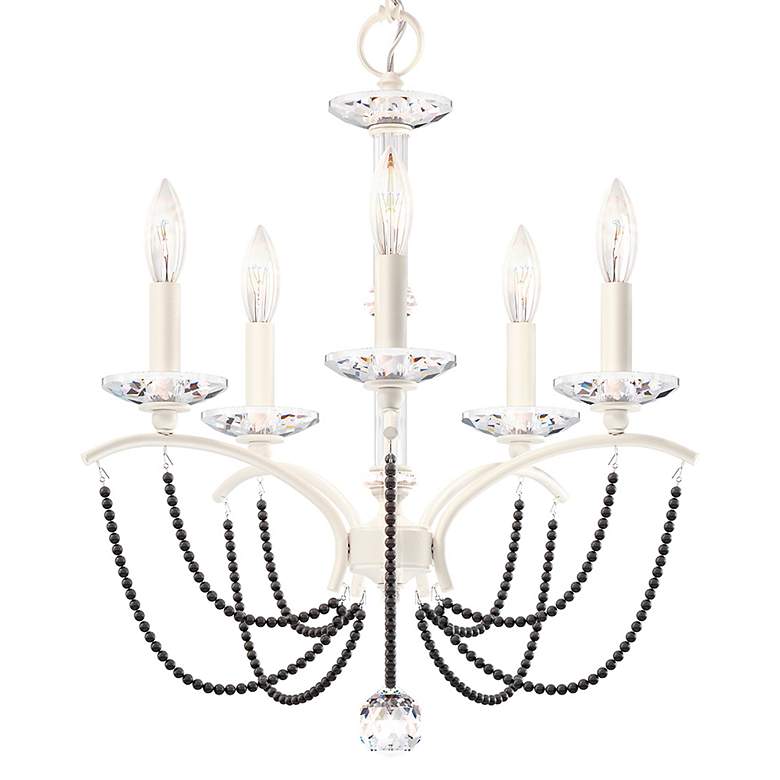 Image 5 Priscilla 22"H x 18"W 5-Light Crystal Chandelier in White more views