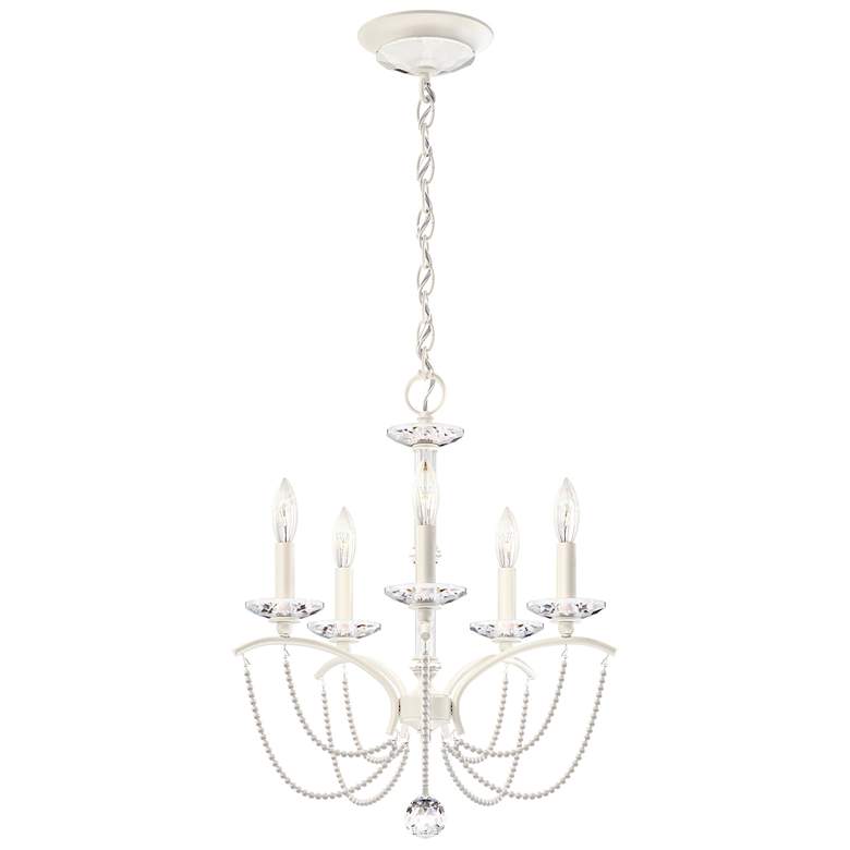 Image 1 Priscilla 22"H x 18"W 5-Light Crystal Chandelier in White