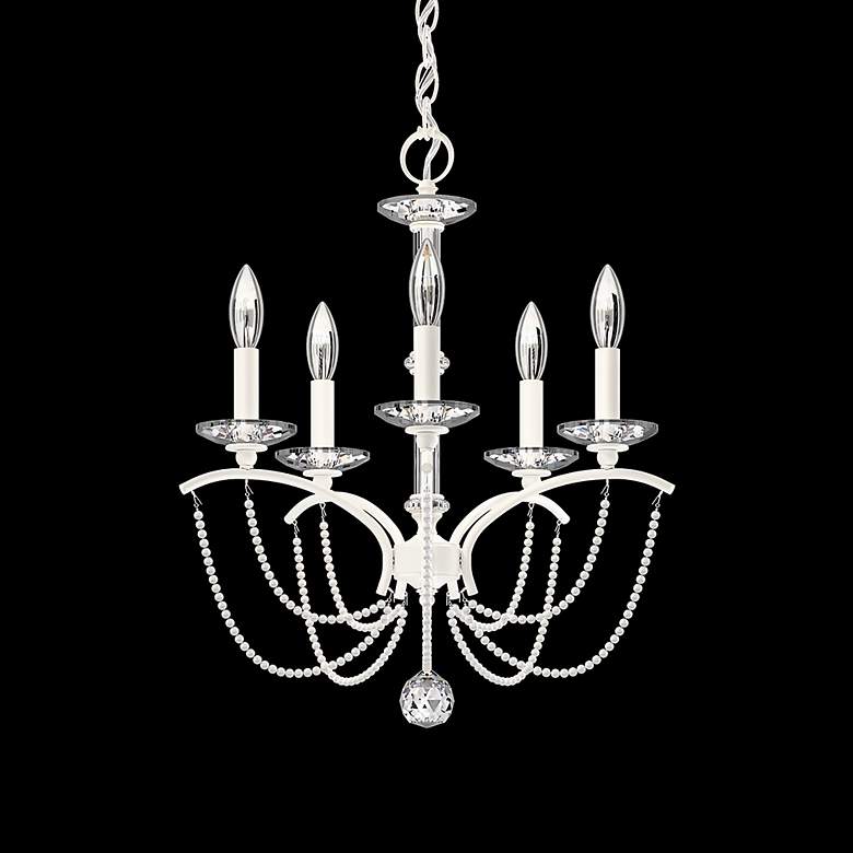 Image 3 Priscilla 22"H x 18"W 5-Light Crystal Chandelier in White more views