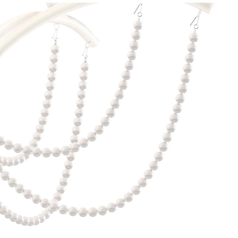 Image 4 Priscilla 22"H x 18"W 5-Light Crystal Chandelier in White more views