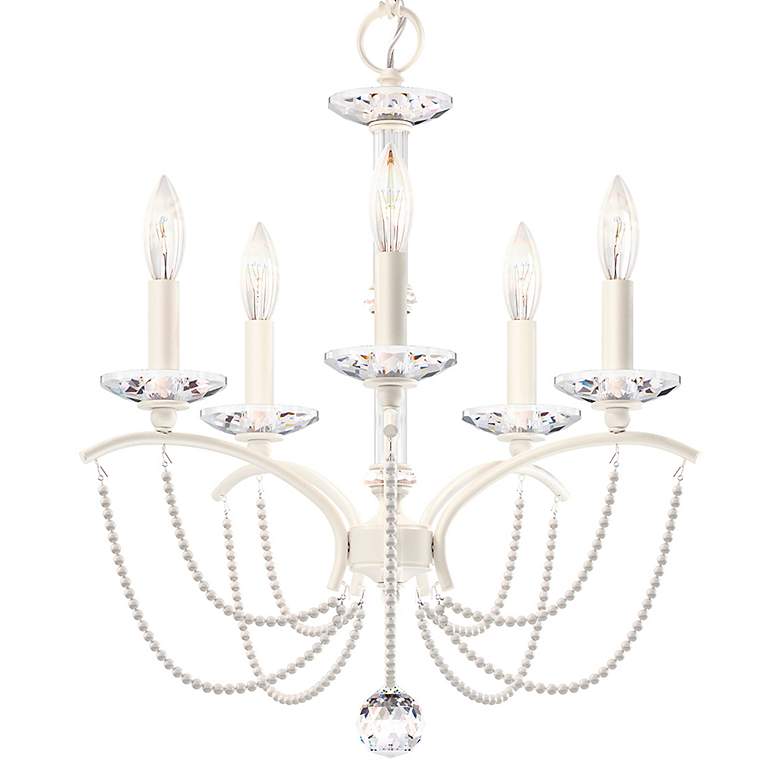 Image 5 Priscilla 22"H x 18"W 5-Light Crystal Chandelier in White more views